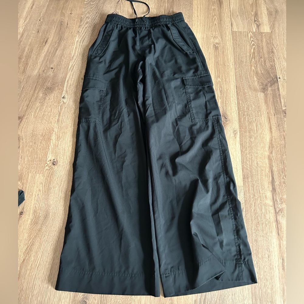 black parachute pants